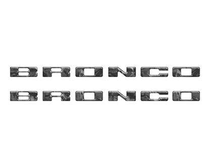Rear Mudflap Letter Inserts Fits 2021-2026 Ford Bronco Sport