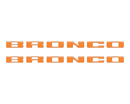 Rear Mudflap Letter Inserts Fits 2021-2026 Ford Bronco Sport