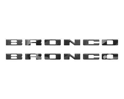 Rear Mudflap Letter Inserts Fits 2021-2026 Ford Bronco Sport