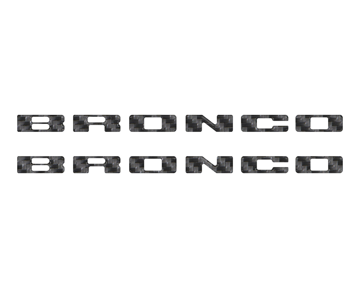 Rear Mudflap Letter Inserts Fits 2021-2026 Ford Bronco Sport