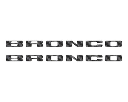Rear Mudflap Letter Inserts Fits 2021-2026 Ford Bronco Sport