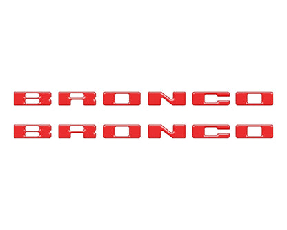 Rear Mudflap Letter Inserts Fits 2021-2026 Ford Bronco Sport