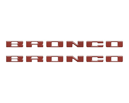 Rear Mudflap Letter Inserts Fits 2021-2026 Ford Bronco Sport