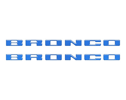 Rear Mudflap Letter Inserts Fits 2021-2026 Ford Bronco Sport