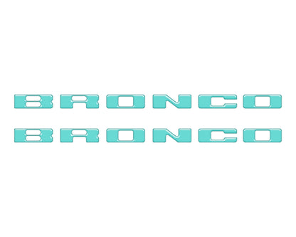 Rear Mudflap Letter Inserts Fits 2021-2026 Ford Bronco Sport