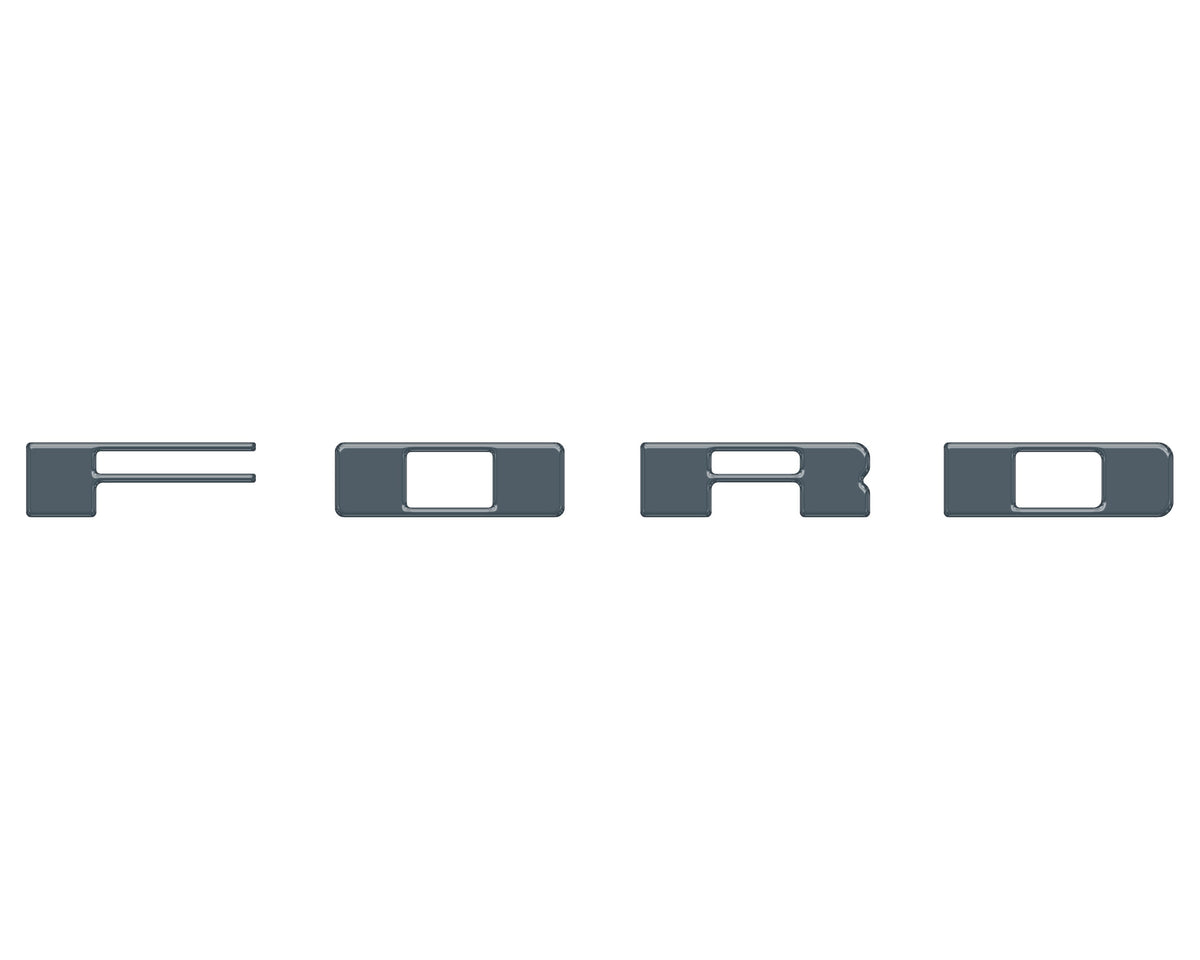 Bronco Heritage Grille Letter Overlays Fits 2023-2027 Ford Bronco