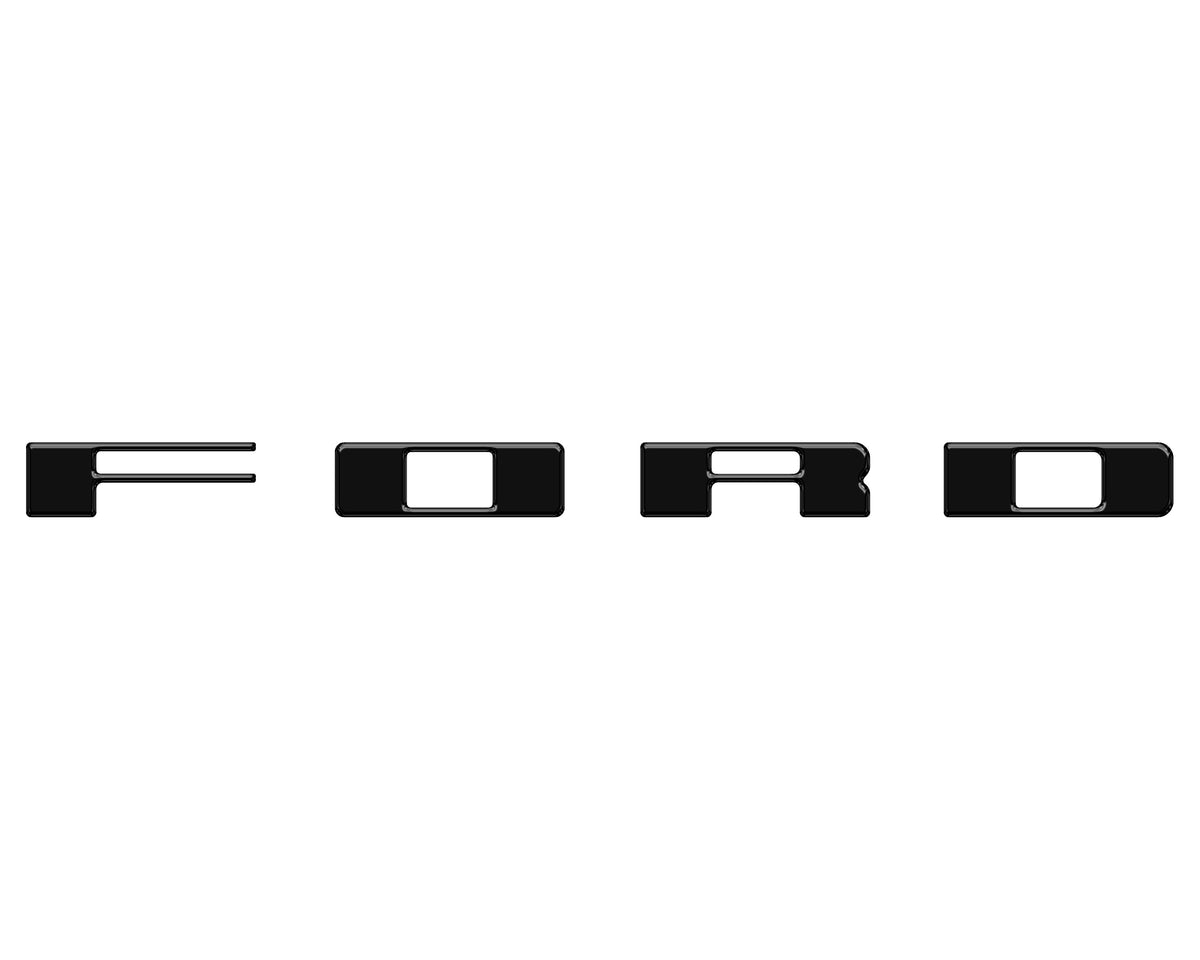 Bronco Heritage Grille Letter Overlays Fits 2023-2027 Ford Bronco
