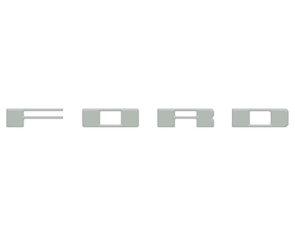 Bronco Heritage Grille Letter Overlays Fits 2023-2027 Ford Bronco