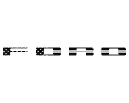 Bronco Heritage Grille Letter Overlays Fits 2023-2027 Ford Bronco