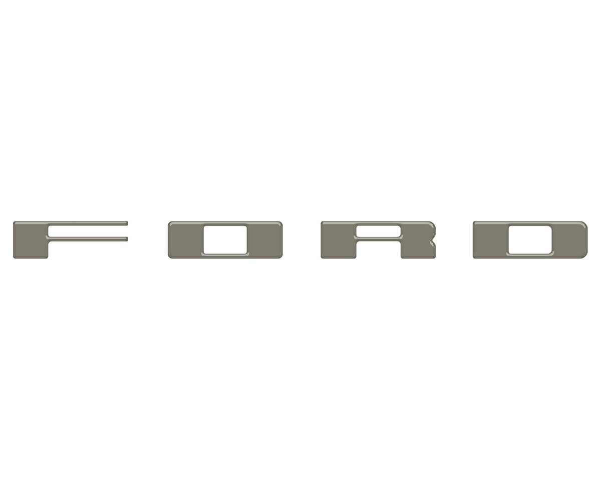 Bronco Heritage Grille Letter Overlays Fits 2023-2027 Ford Bronco
