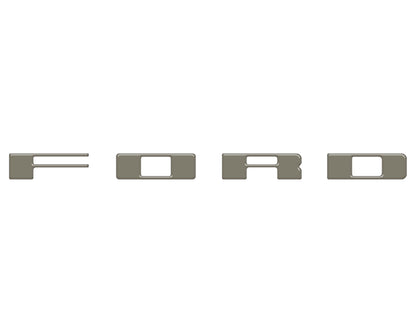 Bronco Heritage Grille Letter Overlays Fits 2023-2027 Ford Bronco