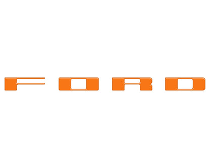 Bronco Heritage Grille Letter Overlays Fits 2023-2027 Ford Bronco