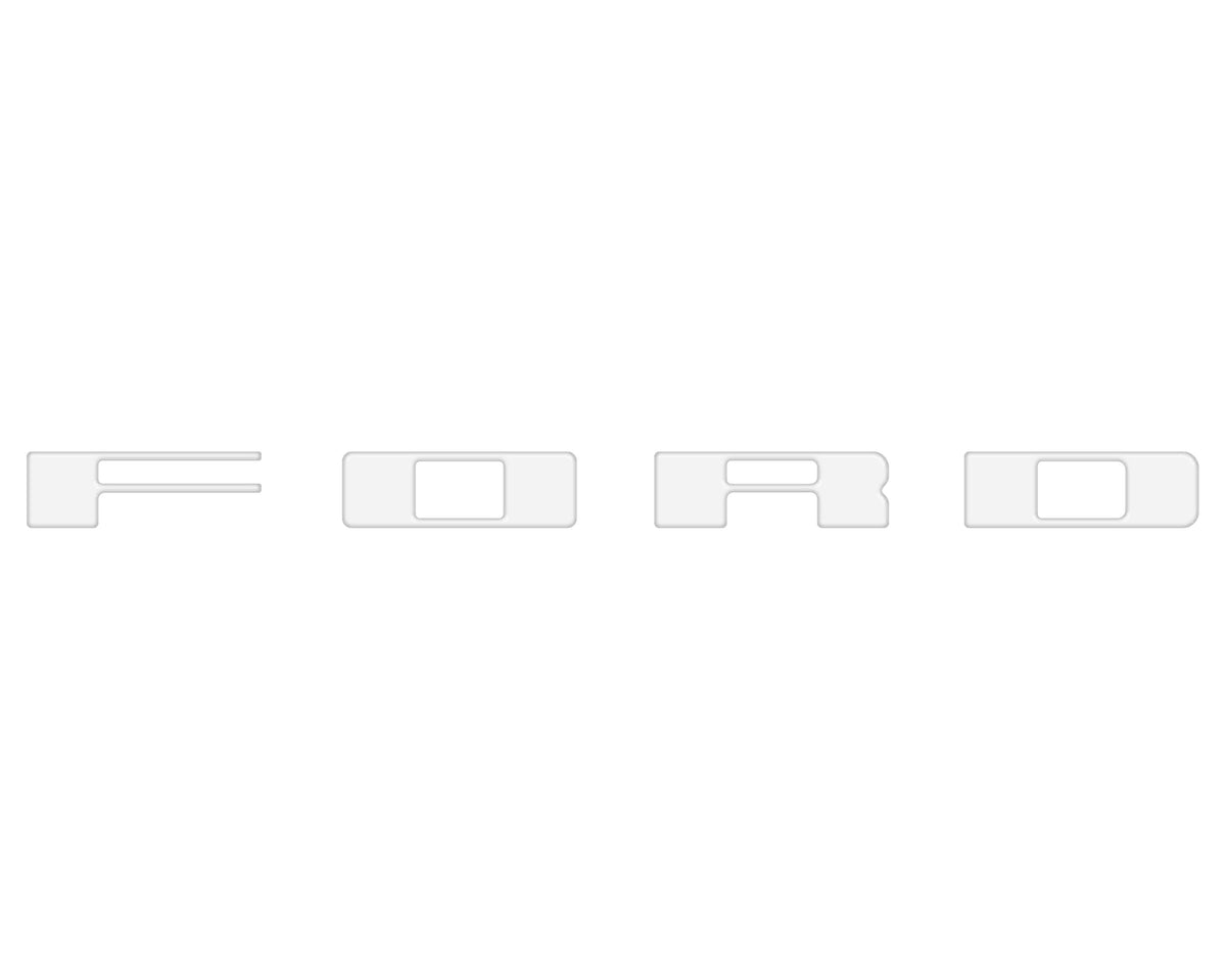 Bronco Heritage Grille Letter Overlays Fits 2023-2027 Ford Bronco
