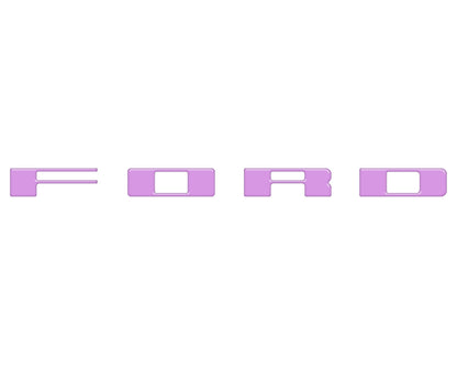 Bronco Heritage Grille Letter Overlays Fits 2023-2027 Ford Bronco