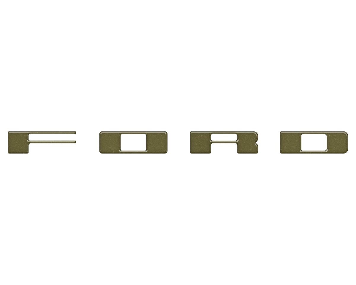 Bronco Heritage Grille Letter Overlays Fits 2023-2027 Ford Bronco