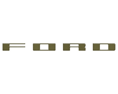 Bronco Heritage Grille Letter Overlays Fits 2023-2027 Ford Bronco