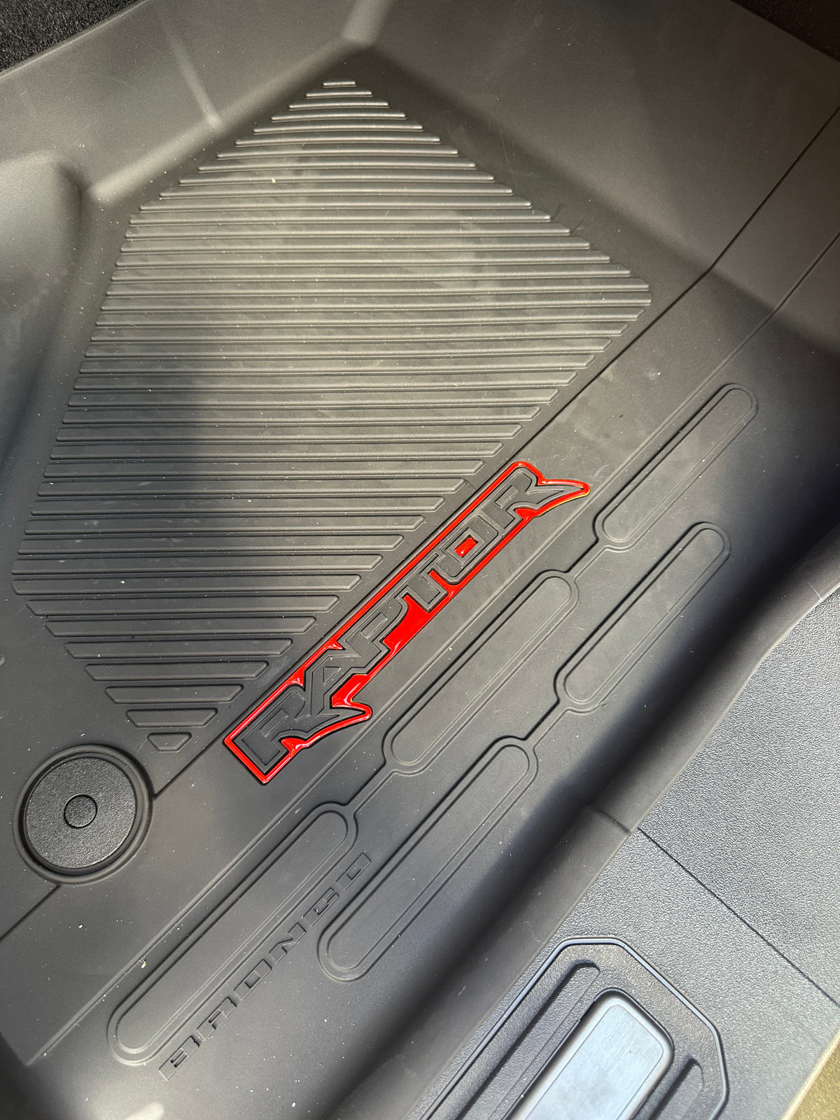 Raptor Floor Mat Emblem Inserts Fits 2022-2027 Ford Bronco & 2024-2027 Ranger Raptor