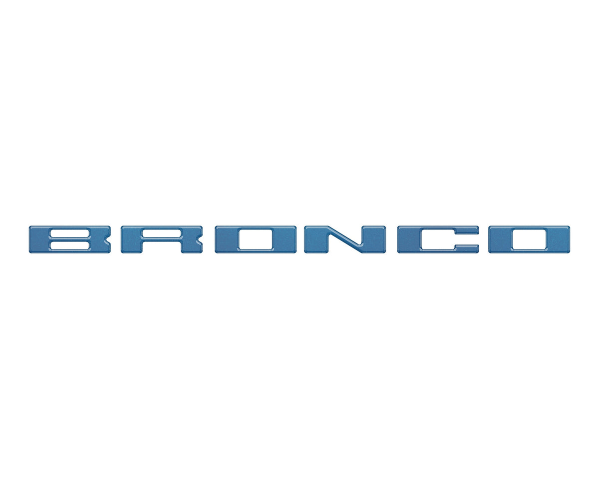 Roof Cross Bar Support Letter Overlays Fits 2022-2025 Ford Bronco