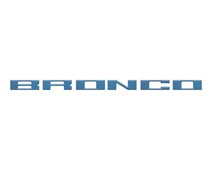 Roof Cross Bar Support Letter Overlays Fits 2022-2025 Ford Bronco