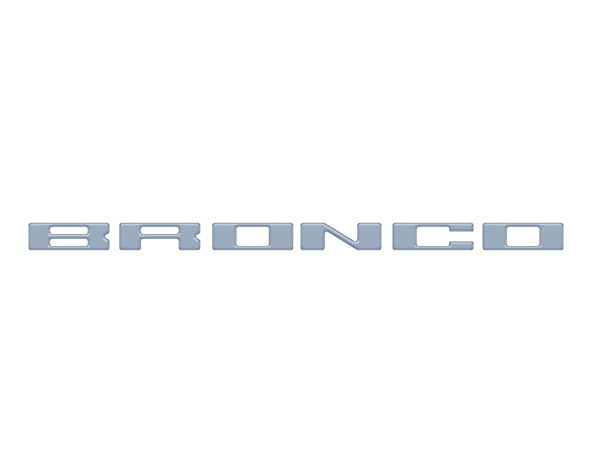 Roof Cross Bar Support Letter Overlays Fits 2022-2025 Ford Bronco