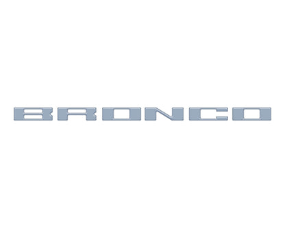 Roof Cross Bar Support Letter Overlays Fits 2022-2025 Ford Bronco