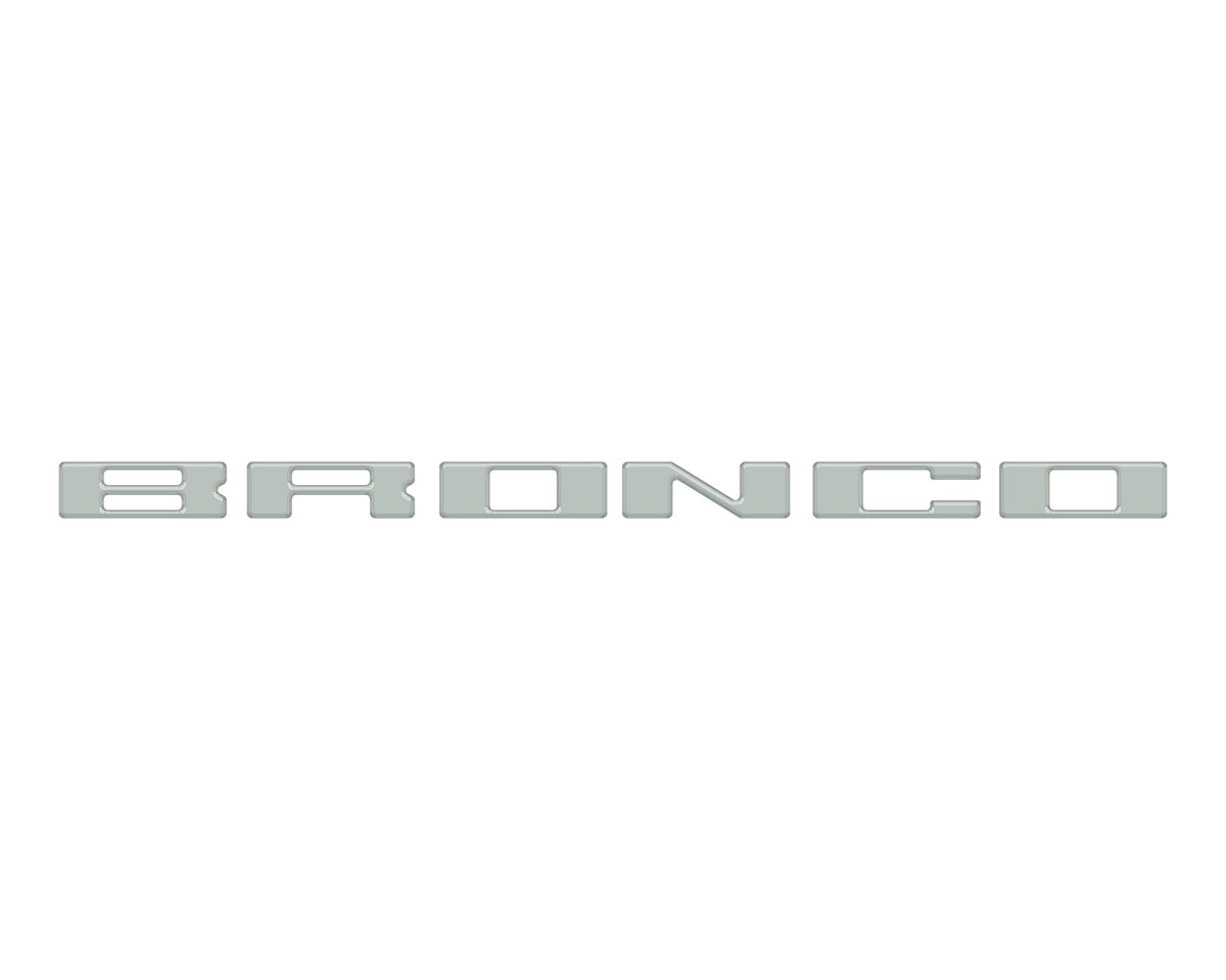 Roof Cross Bar Support Letter Overlays Fits 2022-2025 Ford Bronco