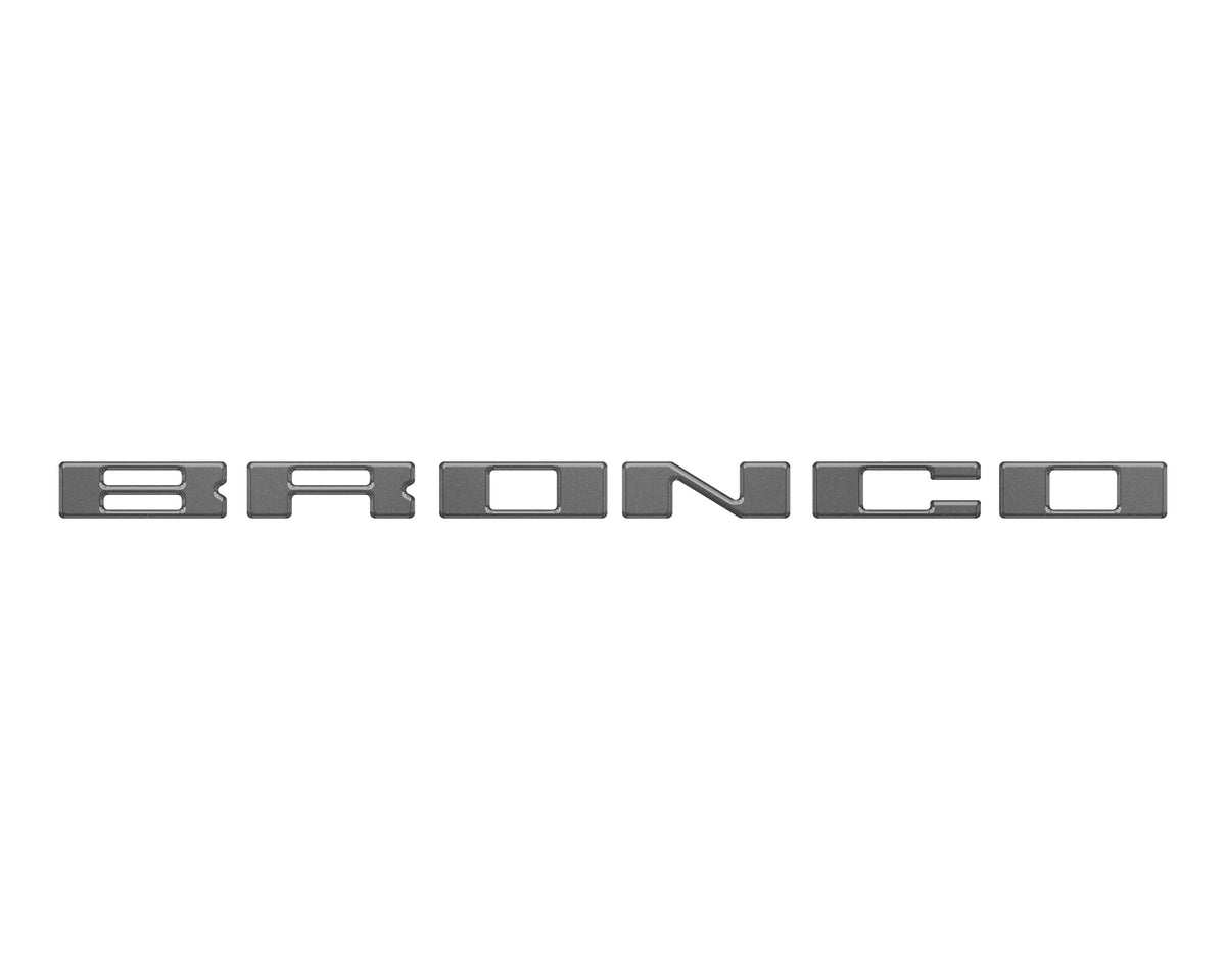 Roof Cross Bar Support Letter Overlays Fits 2022-2025 Ford Bronco