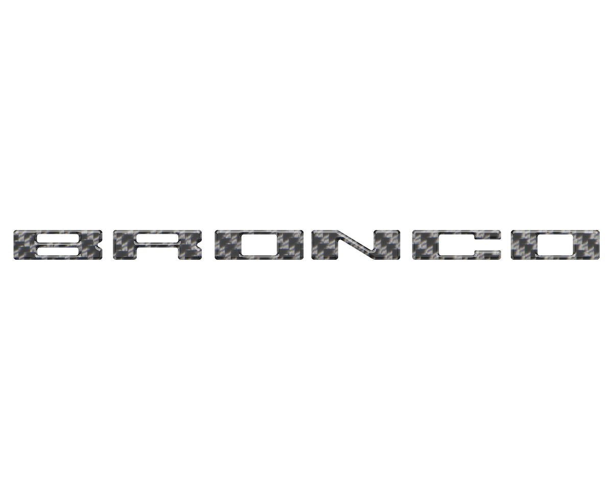 Roof Cross Bar Support Letter Overlays Fits 2022-2025 Ford Bronco