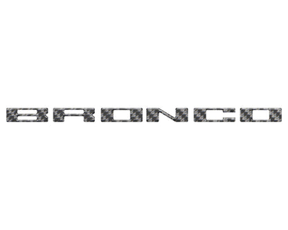 Roof Cross Bar Support Letter Overlays Fits 2022-2025 Ford Bronco
