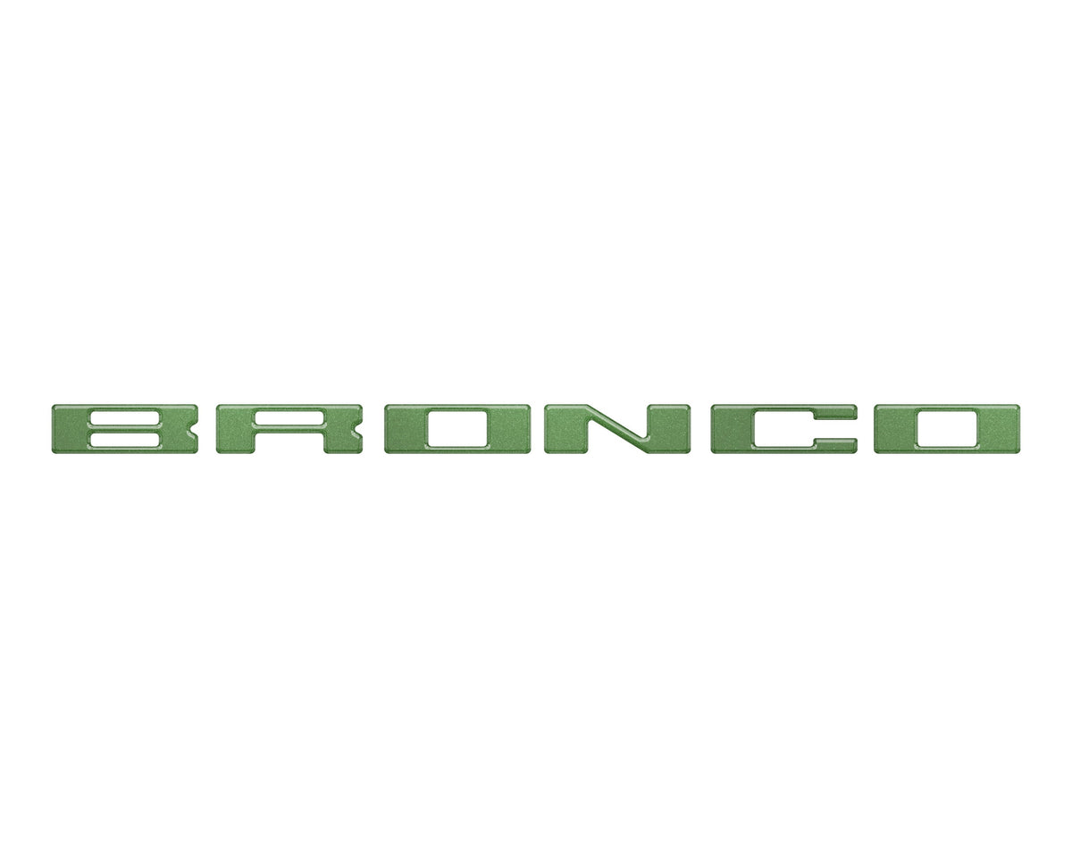 Roof Cross Bar Support Letter Overlays Fits 2022-2025 Ford Bronco