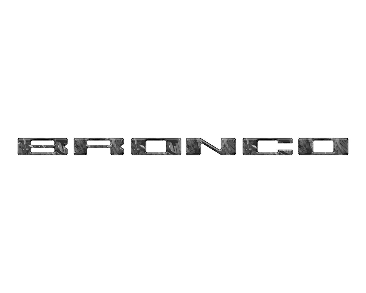 Roof Cross Bar Support Letter Overlays Fits 2022-2025 Ford Bronco