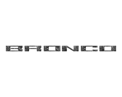 Roof Cross Bar Support Letter Overlays Fits 2022-2025 Ford Bronco