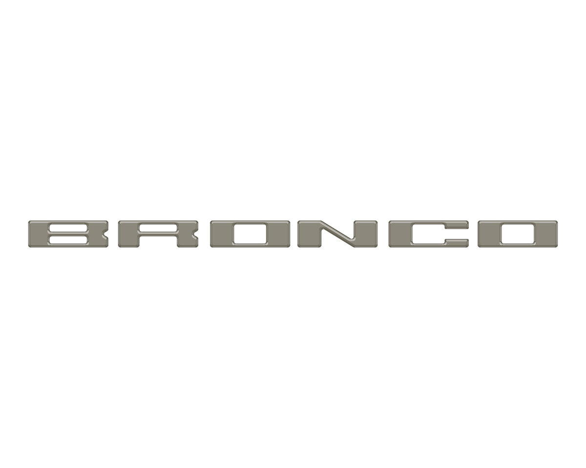Roof Cross Bar Support Letter Overlays Fits 2022-2025 Ford Bronco