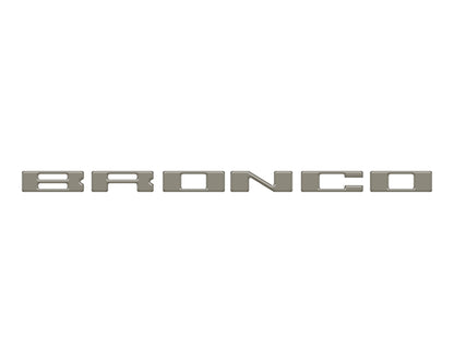 Roof Cross Bar Support Letter Overlays Fits 2022-2025 Ford Bronco