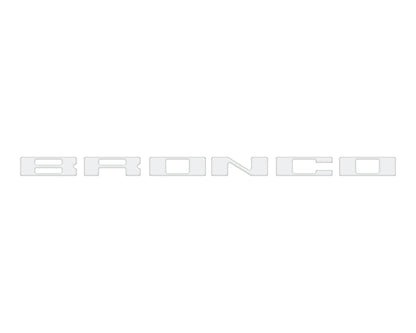 Roof Cross Bar Support Letter Overlays Fits 2022-2025 Ford Bronco