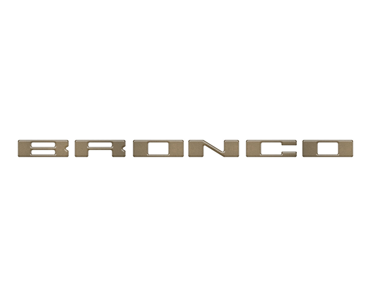 Roof Cross Bar Support Letter Overlays Fits 2022-2025 Ford Bronco