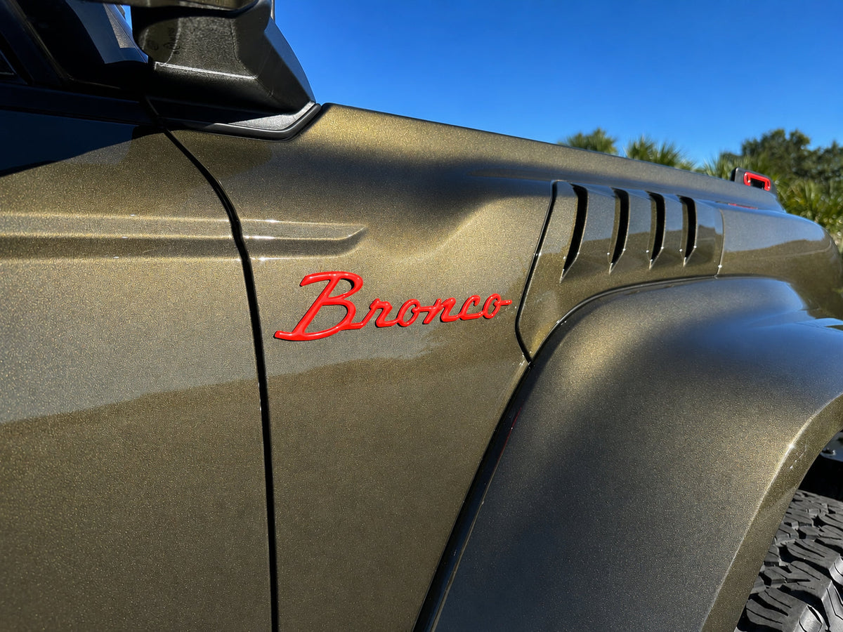 Bronco Script Badge Fits 2021-2027 Ford Bronco