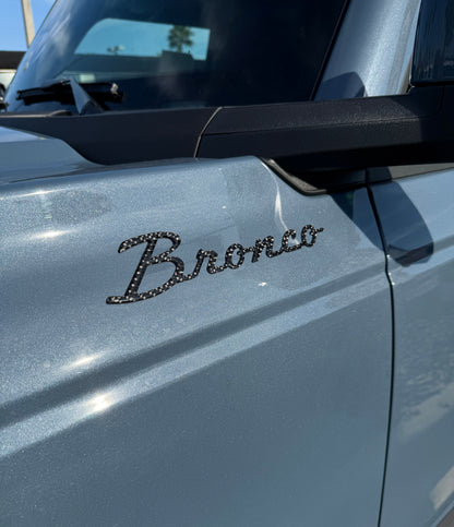 Bronco Script Badge Fits 2021-2027 Ford Bronco