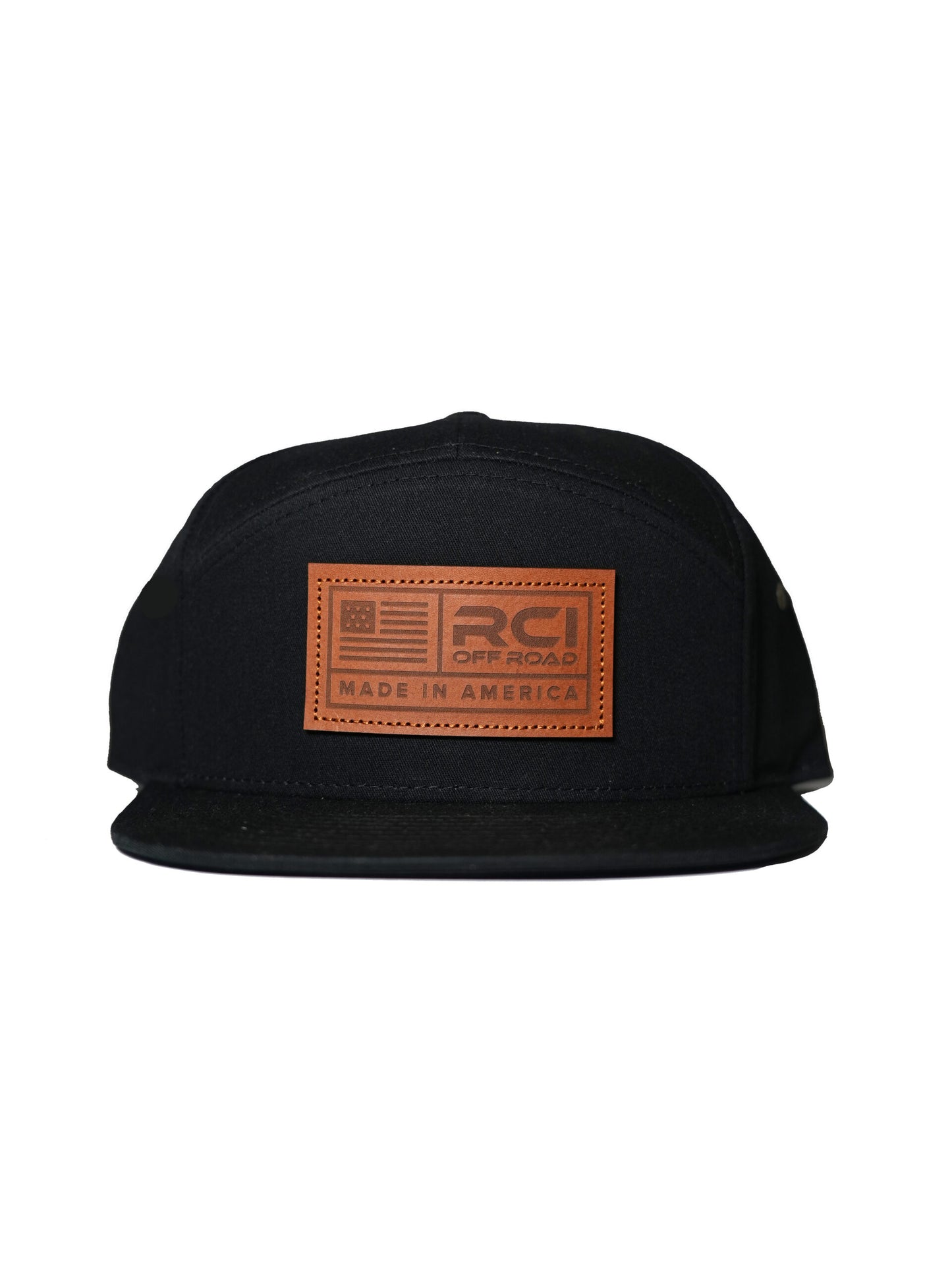 RCI Leather Patch Hat Black