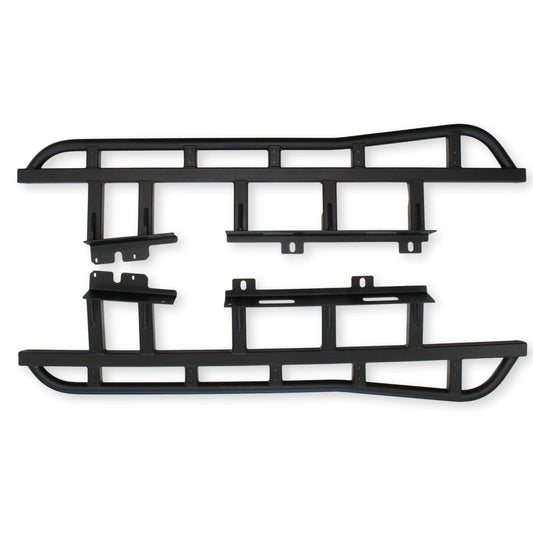 4 Door | Rock Sliders | 21-Present Bronco - 20 degree slider, satin black powdercoat