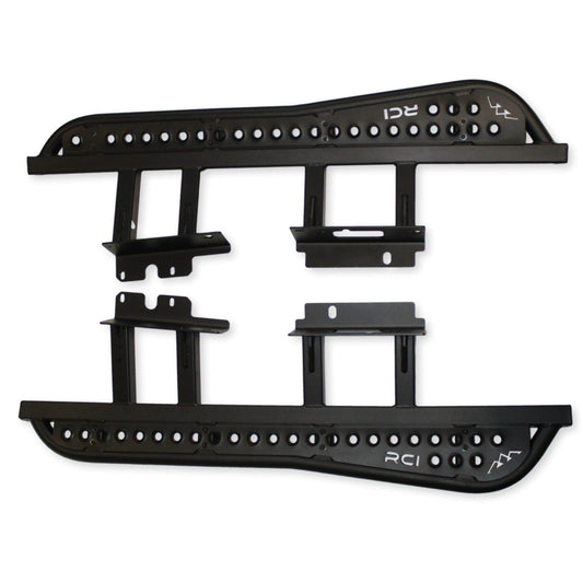 2 Door | Rock Sliders | 21-Present Bronco - 20 degree slider with top tread plate, bare metal