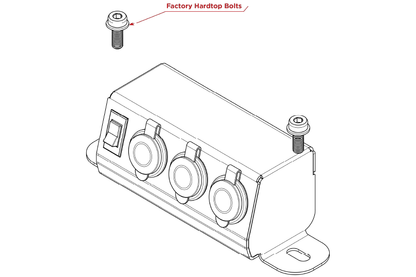 2021+ 2-Door Ford Bronco Outlet Box