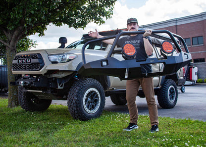 Toyota Tacoma (2016+) Hi-Lite Overland Front Bumper [Bull Bar] - Backwoods Adventure Mods