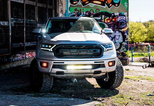 22" Bumper Hidden LED Light Bar Brackets Kit For 2019-2022 Ford Ranger