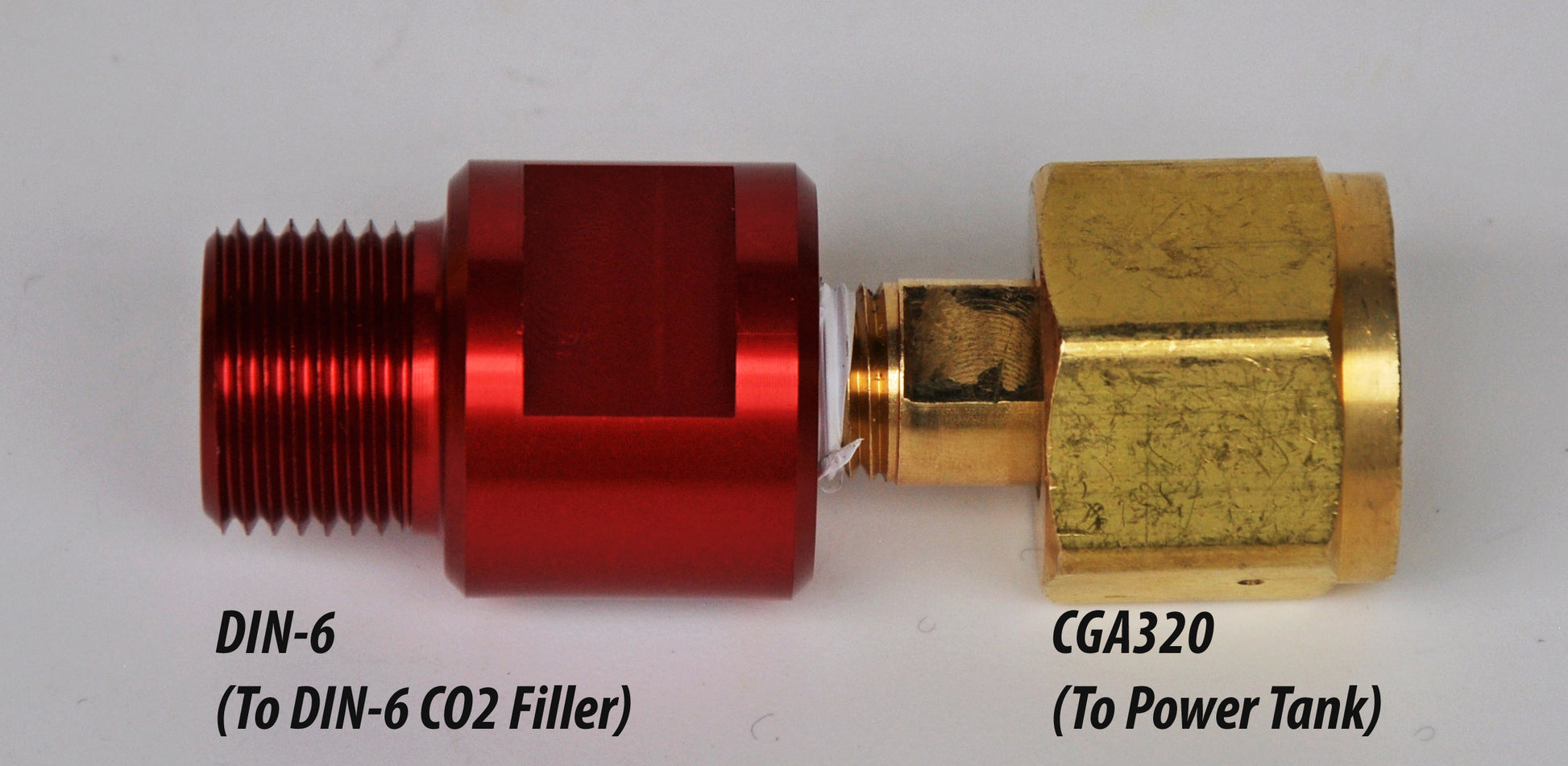 CO2 Tank Valve Adapter For European/Asian CO2 Valves Power Tank