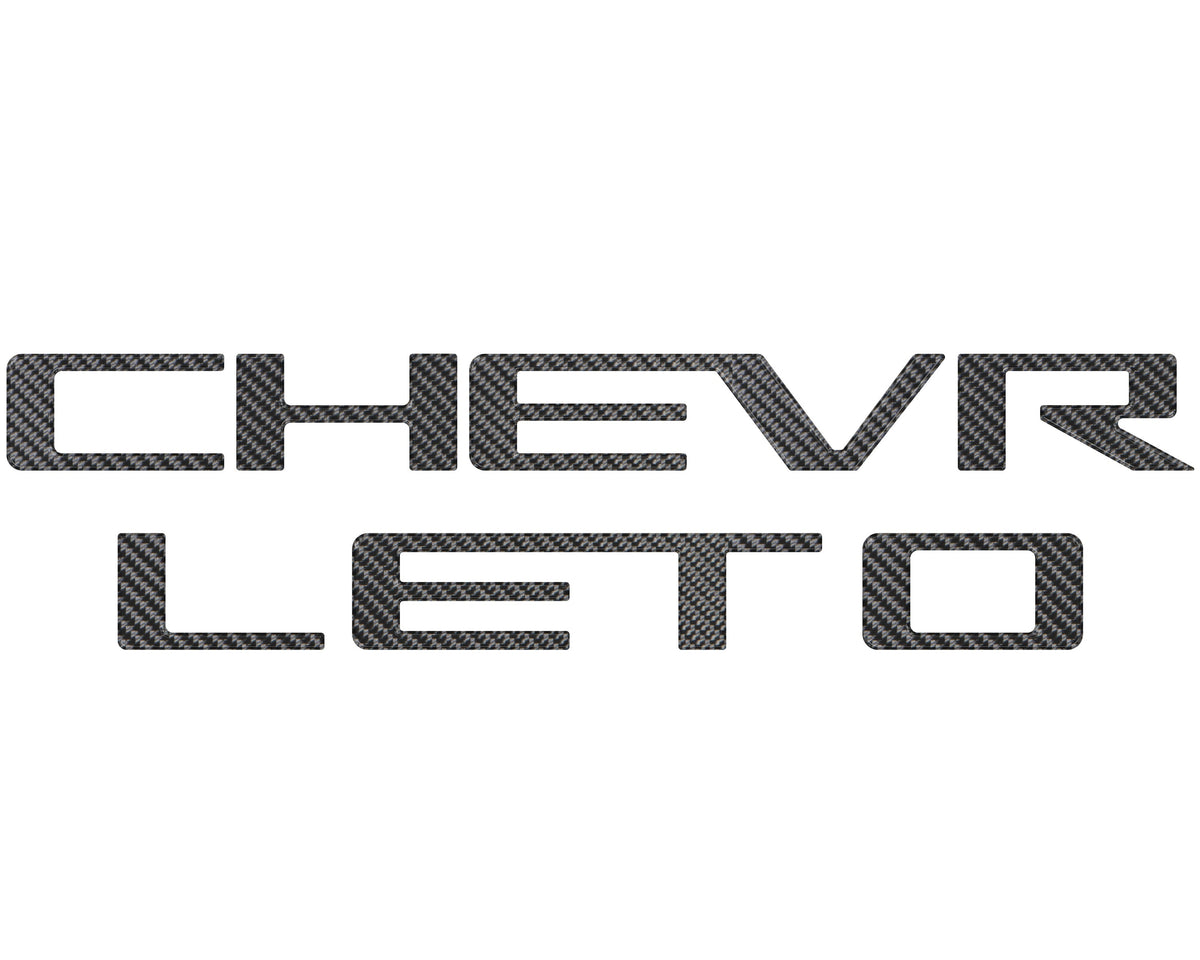 Tailgate Letter Inserts Fits 2023-2027 Chevrolet Colorado