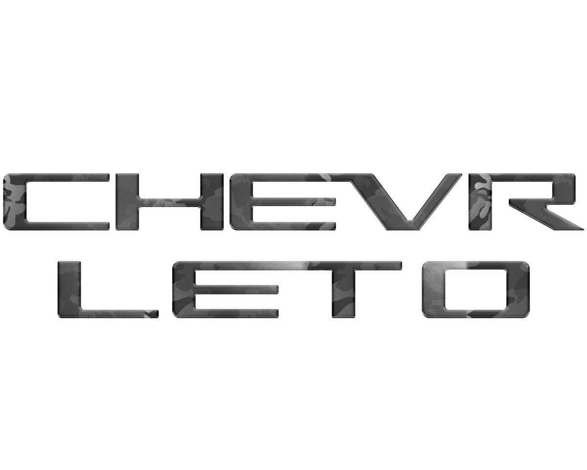 Tailgate Letter Inserts Fits 2023-2027 Chevrolet Colorado