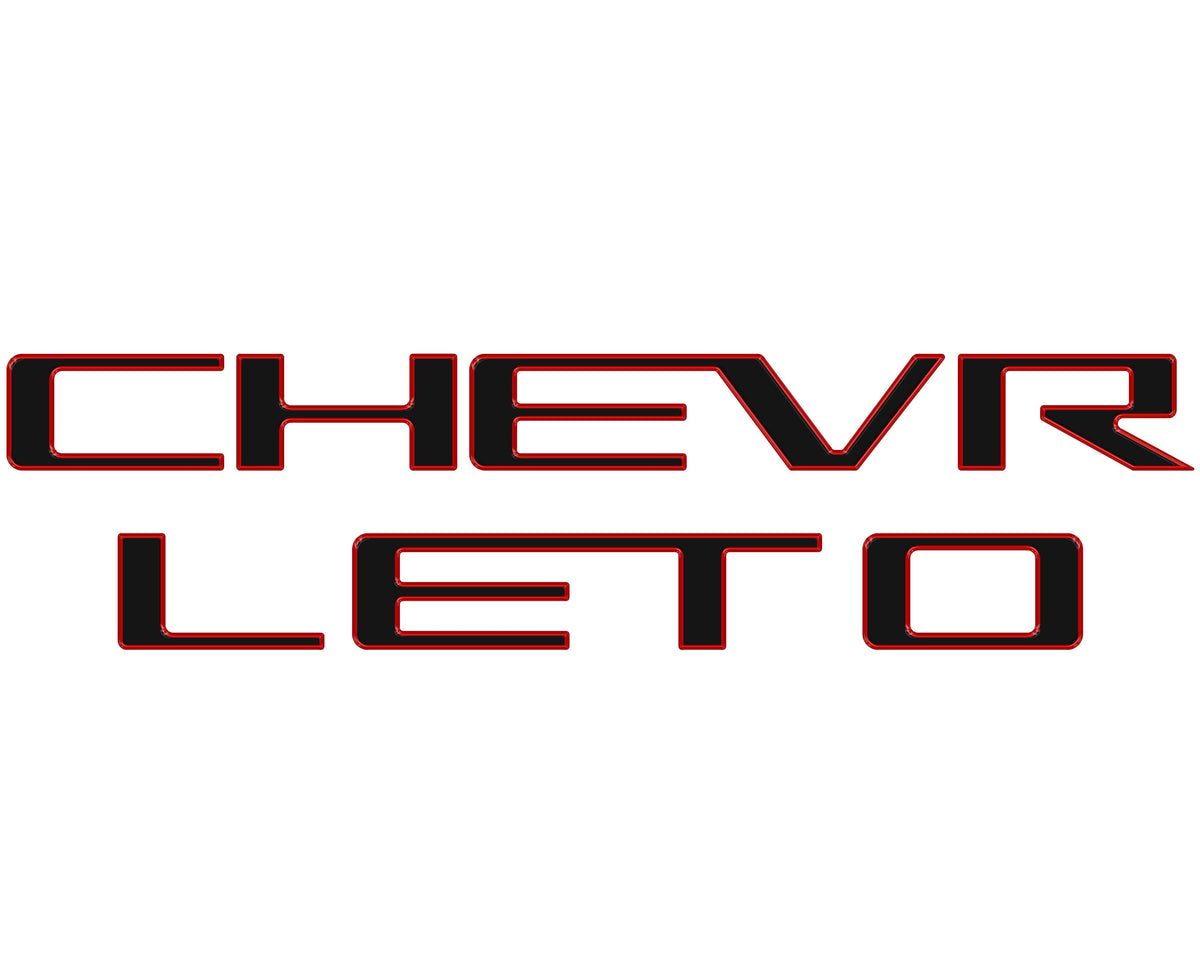 Tailgate Letter Inserts Fits 2023-2027 Chevrolet Colorado