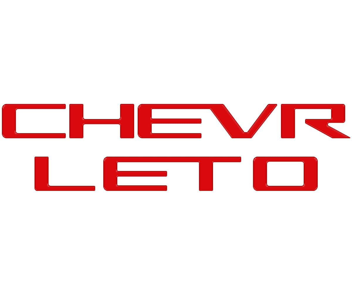 Tailgate Letter Inserts Fits 2023-2027 Chevrolet Colorado