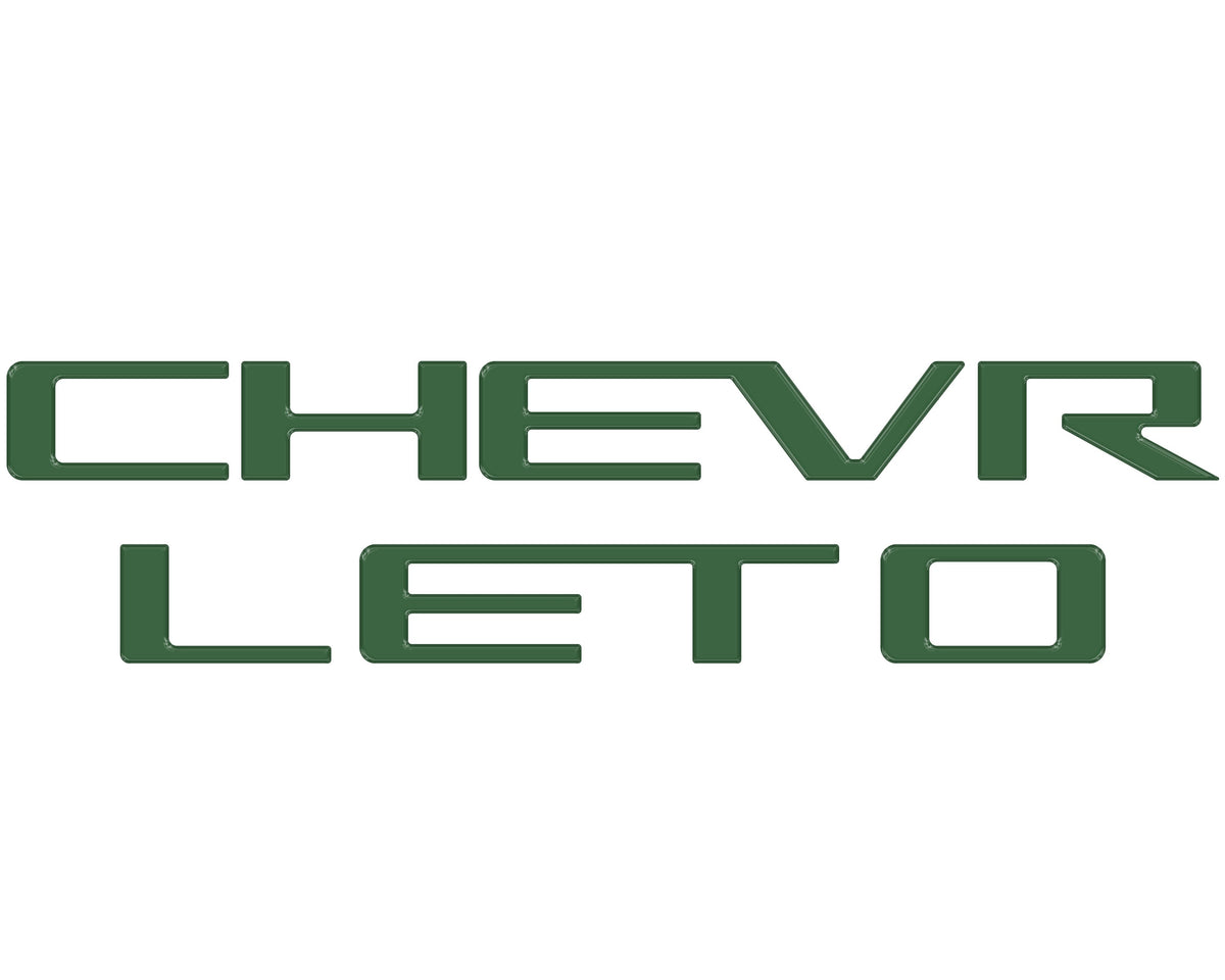 Tailgate Letter Inserts Fits 2023-2027 Chevrolet Colorado